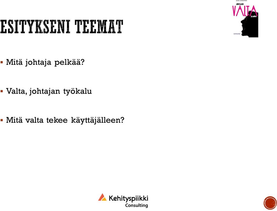 Valta, johtajan
