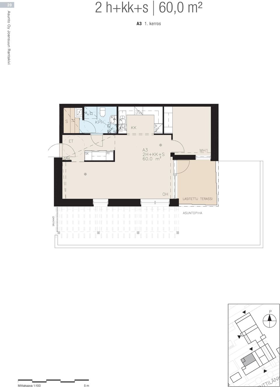 60,0 m²