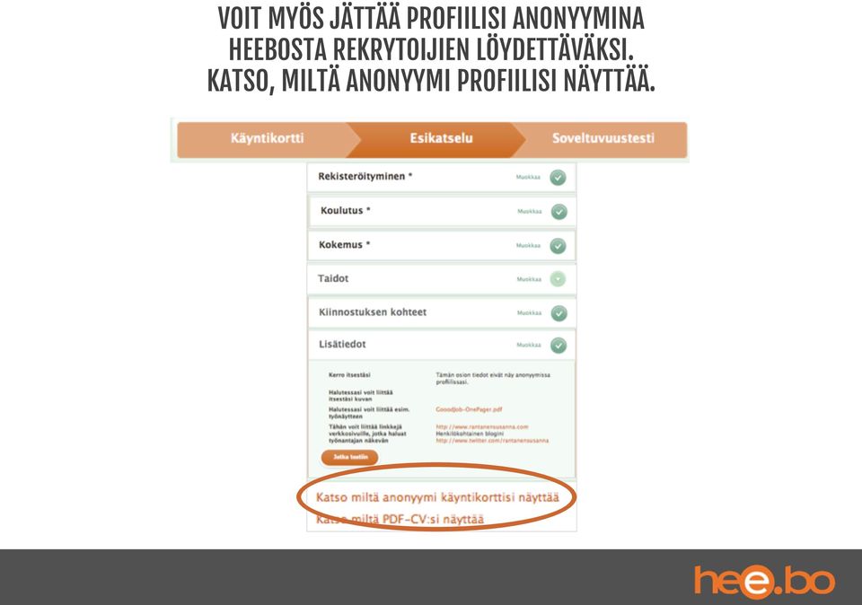 REKRYTOIJIEN LÖYDETTÄVÄKSI.