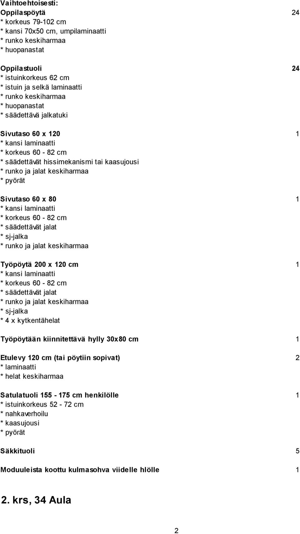 sj-jalka * 4 x kytkentähelat Työpöytään kiinnitettävä hylly 30x80 cm 1 Etulevy 10 cm (tai pöytiin sopivat) * laminaatti * helat keskiharmaa Satulatuoli