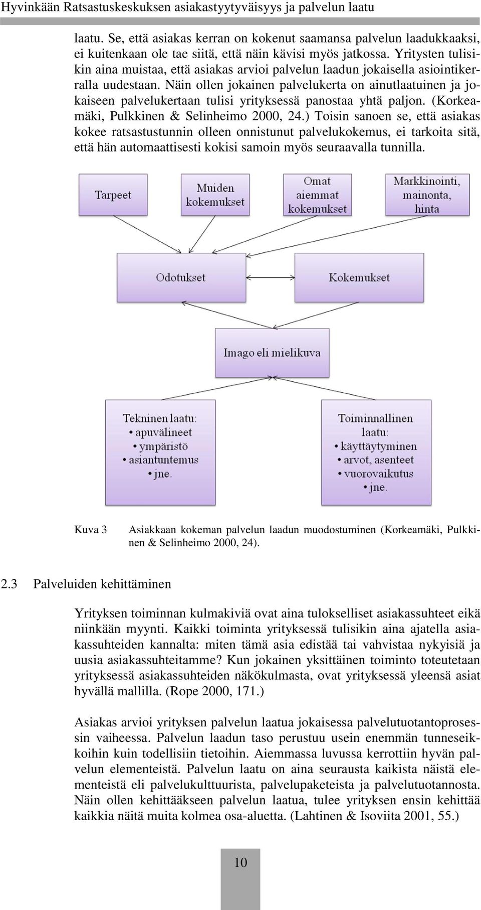 Näin ollen jokainen palvelukerta on ainutlaatuinen ja jokaiseen palvelukertaan tulisi yrityksessä panostaa yhtä paljon. (Korkeamäki, Pulkkinen & Selinheimo 2000, 24.