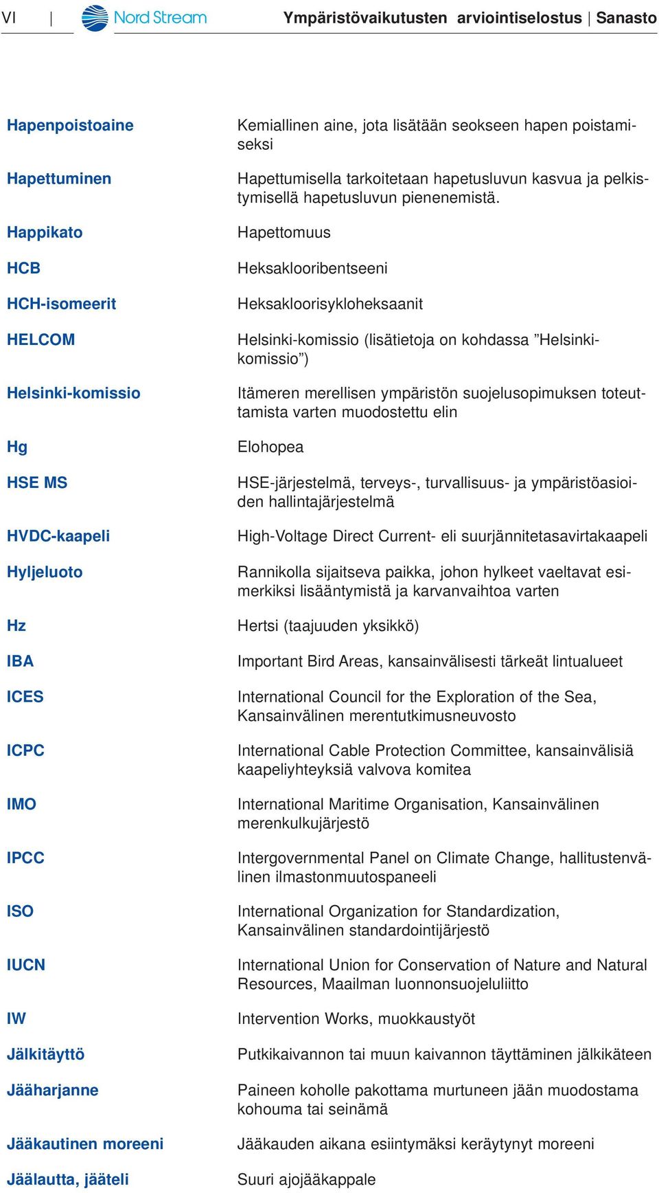 hapetusluvun pienenemistä.
