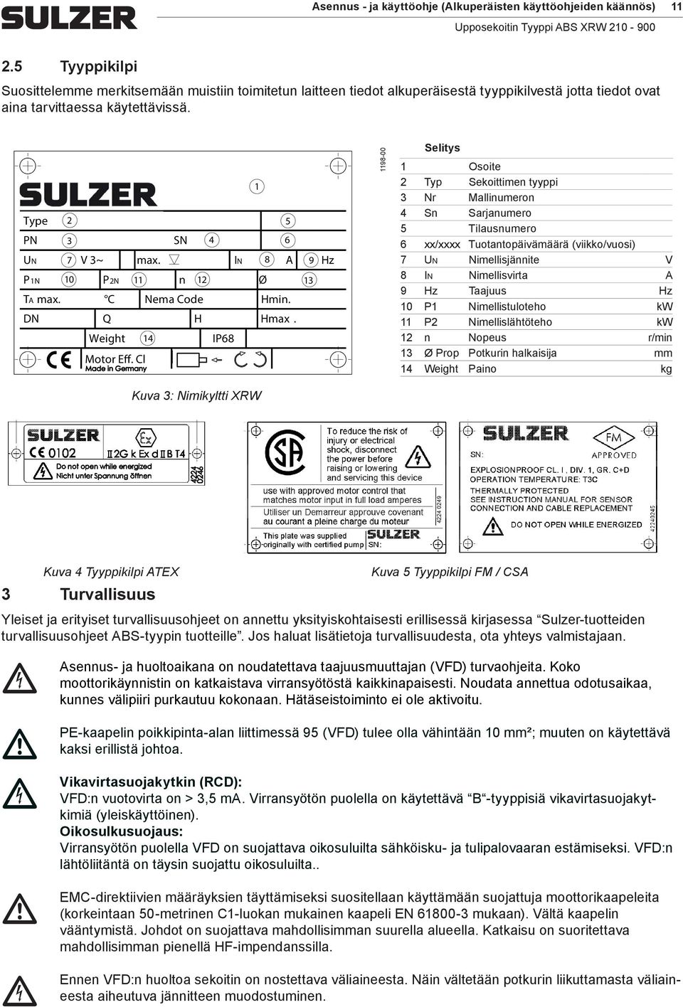 IN 8 A P1N 10 P2N 11 n 12 Ø TA ax. 15 C Nea Code Hin. DN Q H Hax. Weight 14 IP68 Motor Eff.