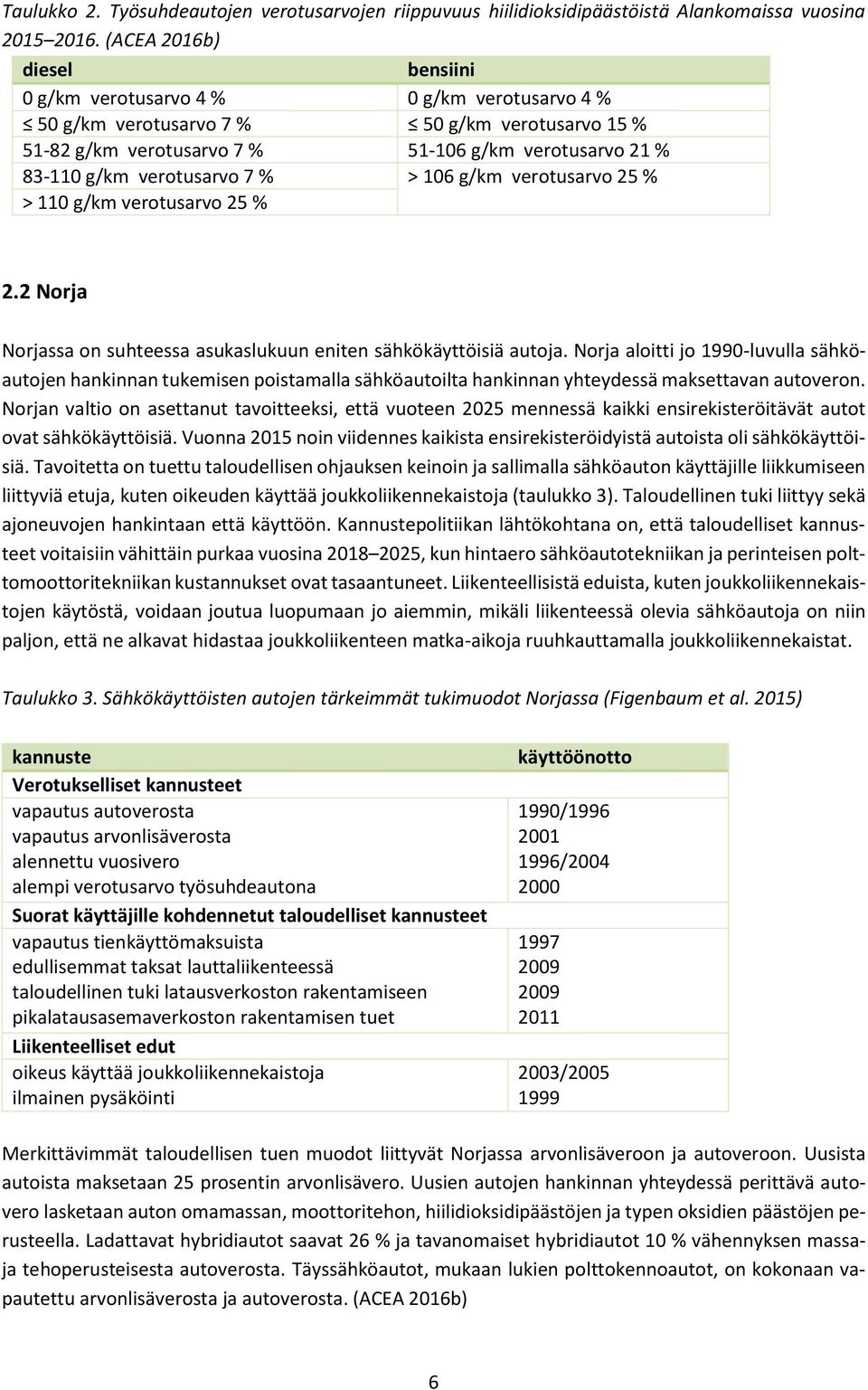 verotusarvo 7 % > 106 g/km verotusarvo 25 % > 110 g/km verotusarvo 25 % 2.2 Norja Norjassa on suhteessa asukaslukuun eniten sähkökäyttöisiä autoja.