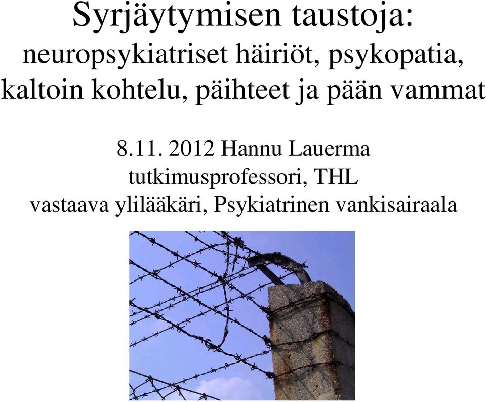 pään vammat 8.11.