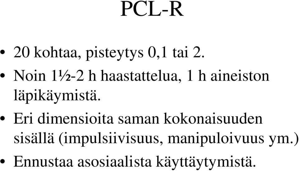 Eri dimensioita saman kokonaisuuden sisällä