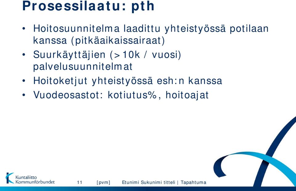 Suurkäyttäjien (>10k / vuosi) palvelusuunnitelmat