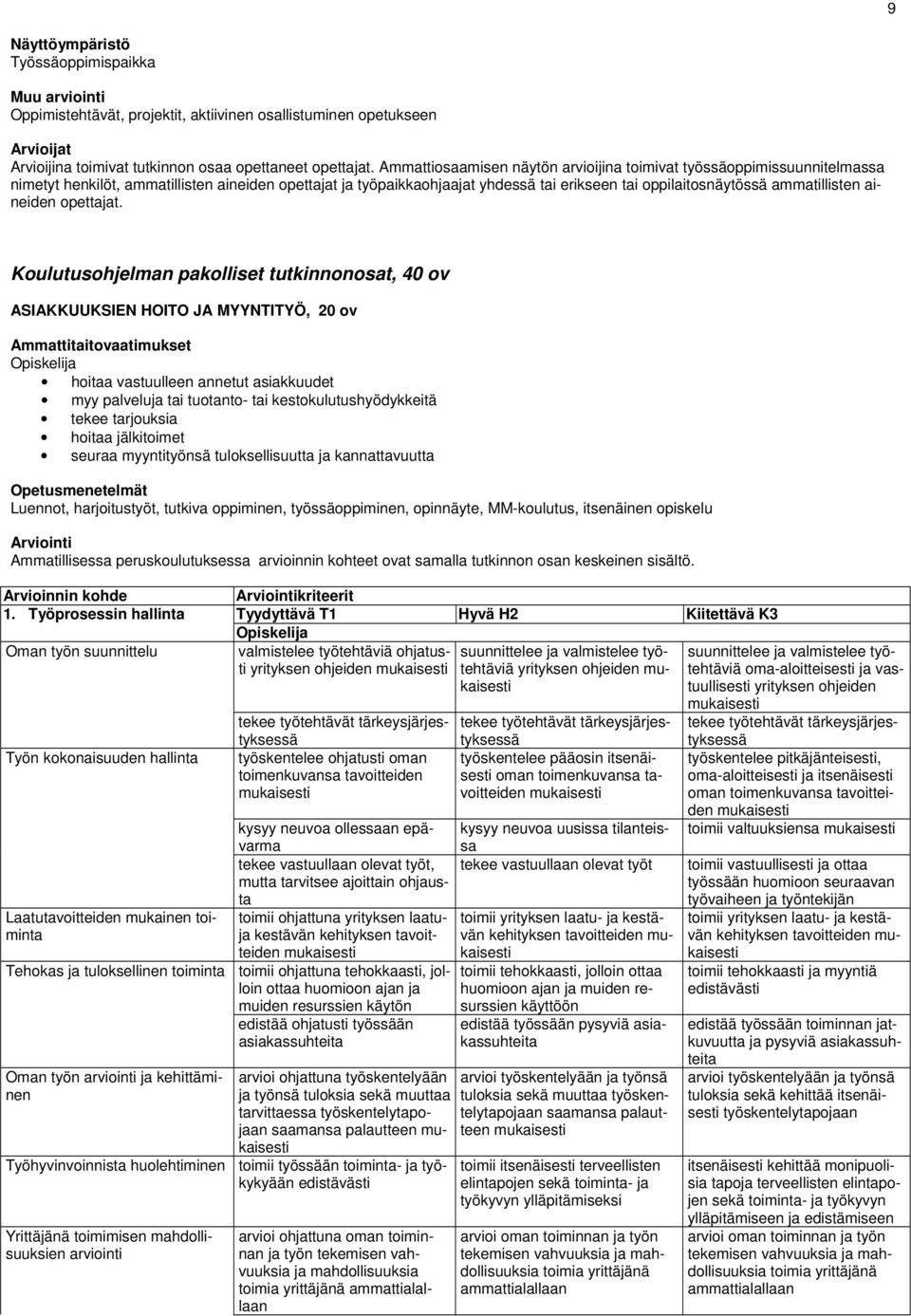 ammatillisten aineiden opettajat.