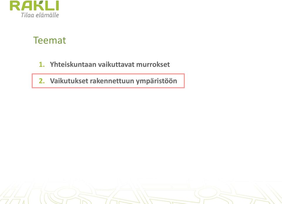 vaikuttavat murrokset