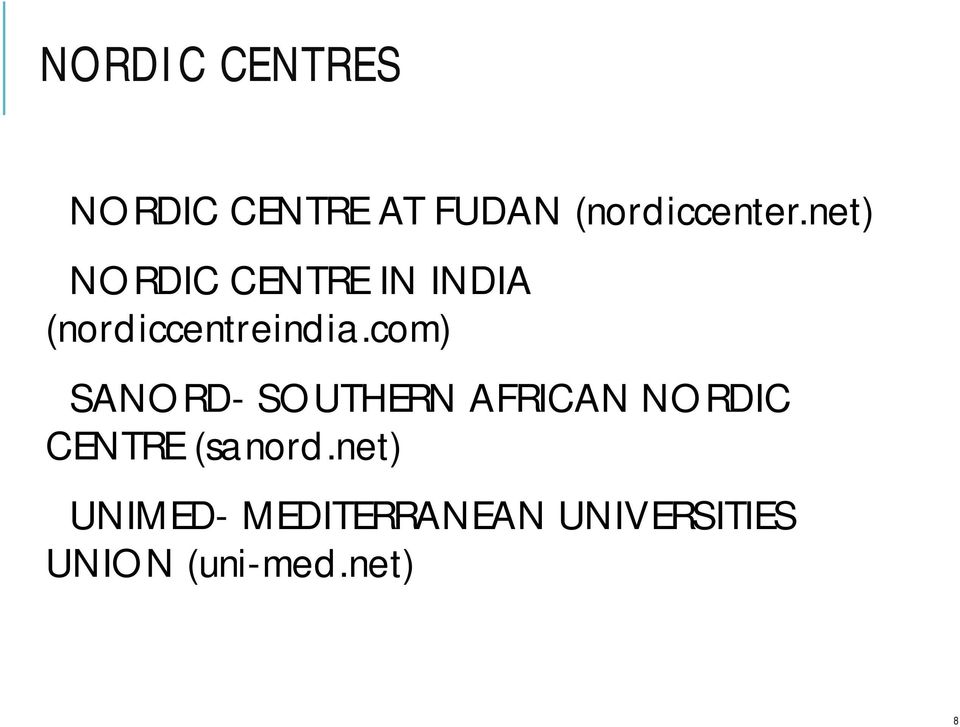 com) SANORD- SOUTHERN AFRICAN NORDIC CENTRE (sanord.