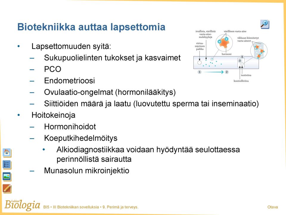 laatu (luovutettu sperma tai inseminaatio) Hoitokeinoja Hormonihoidot Koeputkihedelmöitys