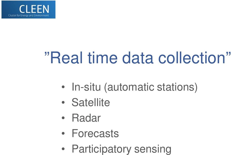 stations) Satellite Radar