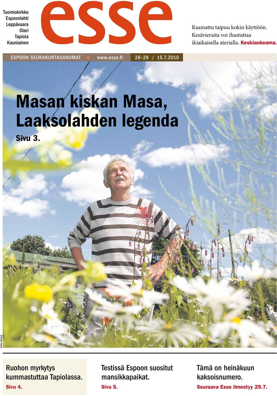 .fi 28 29 / Masan kiskan Masa, Laaksolahden legenda Sivu 3.