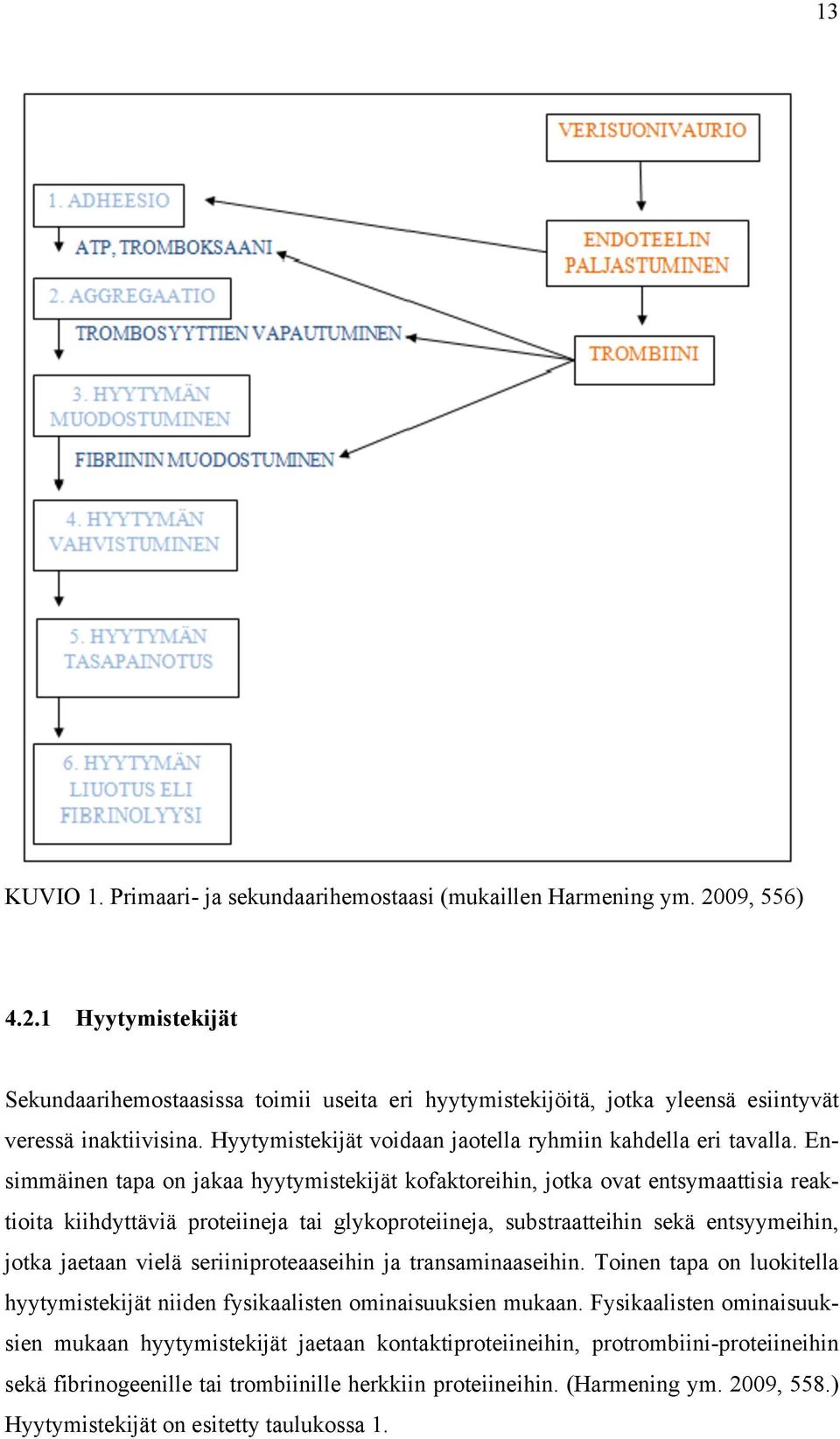 Ensimmäinen tapa on jakaa hyytymistekijät kofaktoreihin, jotka ovat entsymaattisia reaktioita kiihdyttäviä proteiineja tai glykoproteiineja, substraatteihin sekä entsyymeihin, jotka jaetaan vielä