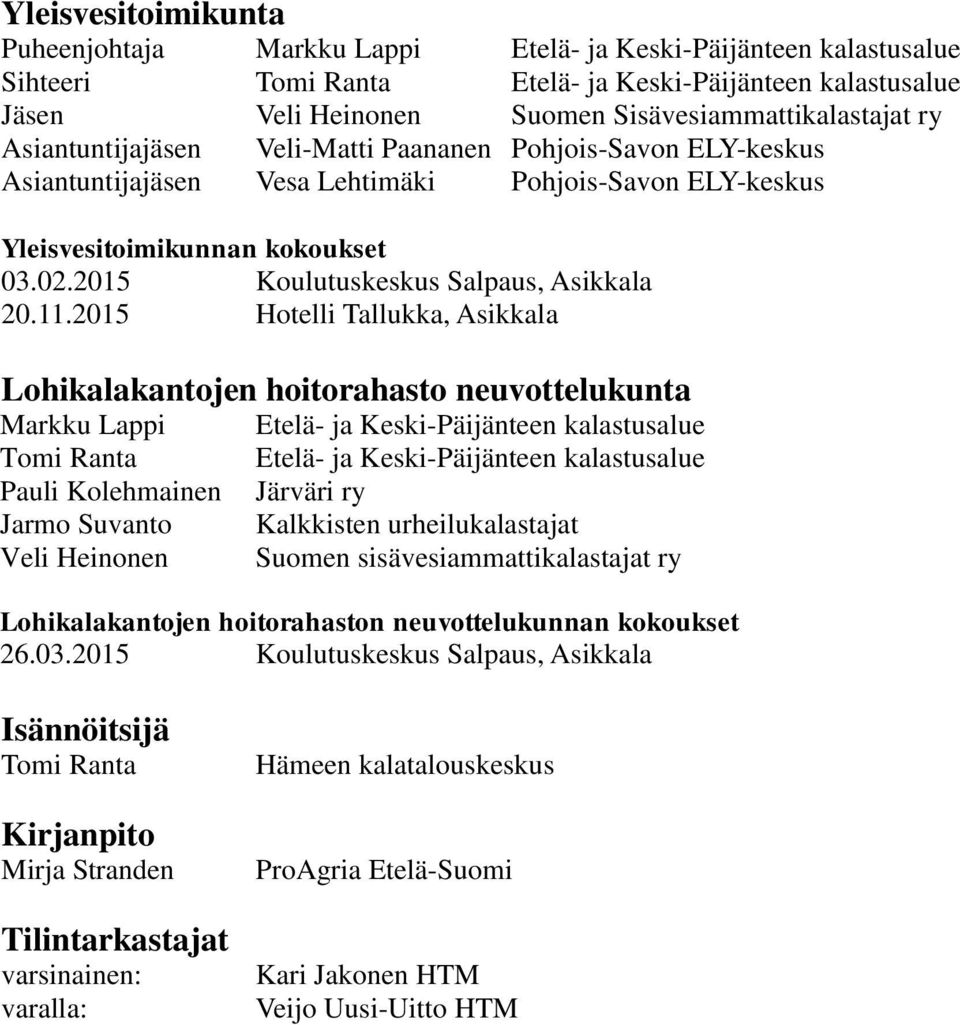 2015 Koulutuskeskus Salpaus, Asikkala 20.11.