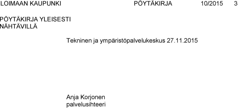 Tekninen ja ympäristöpalvelukeskus