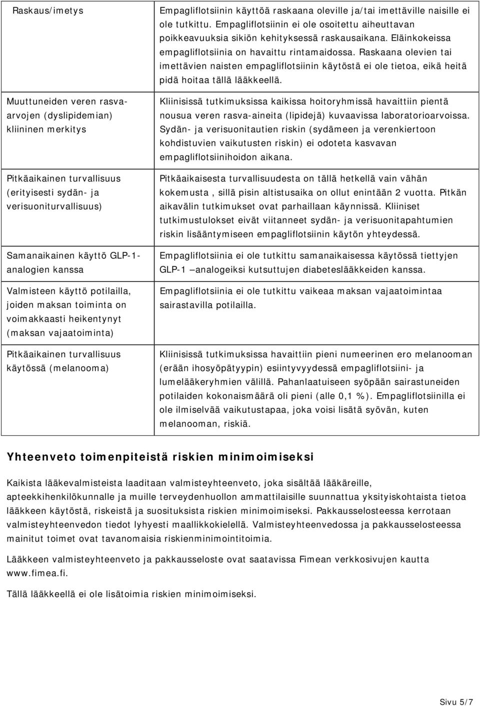 ja/tai imettäville naisille ei ole tutkittu. Empagliflotsiinin ei ole osoitettu aiheuttavan poikkeavuuksia sikiön kehityksessä raskausaikana. Eläinkokeissa empagliflotsiinia on havaittu rintamaidossa.