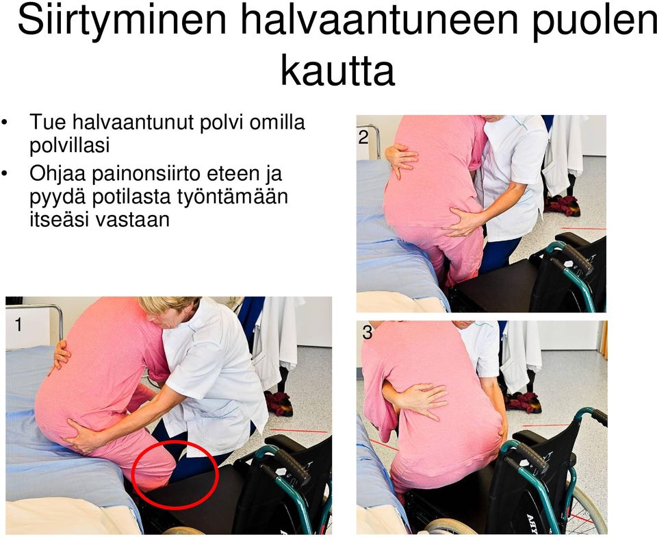 polvillasi Ohjaa painonsiirto eteen ja