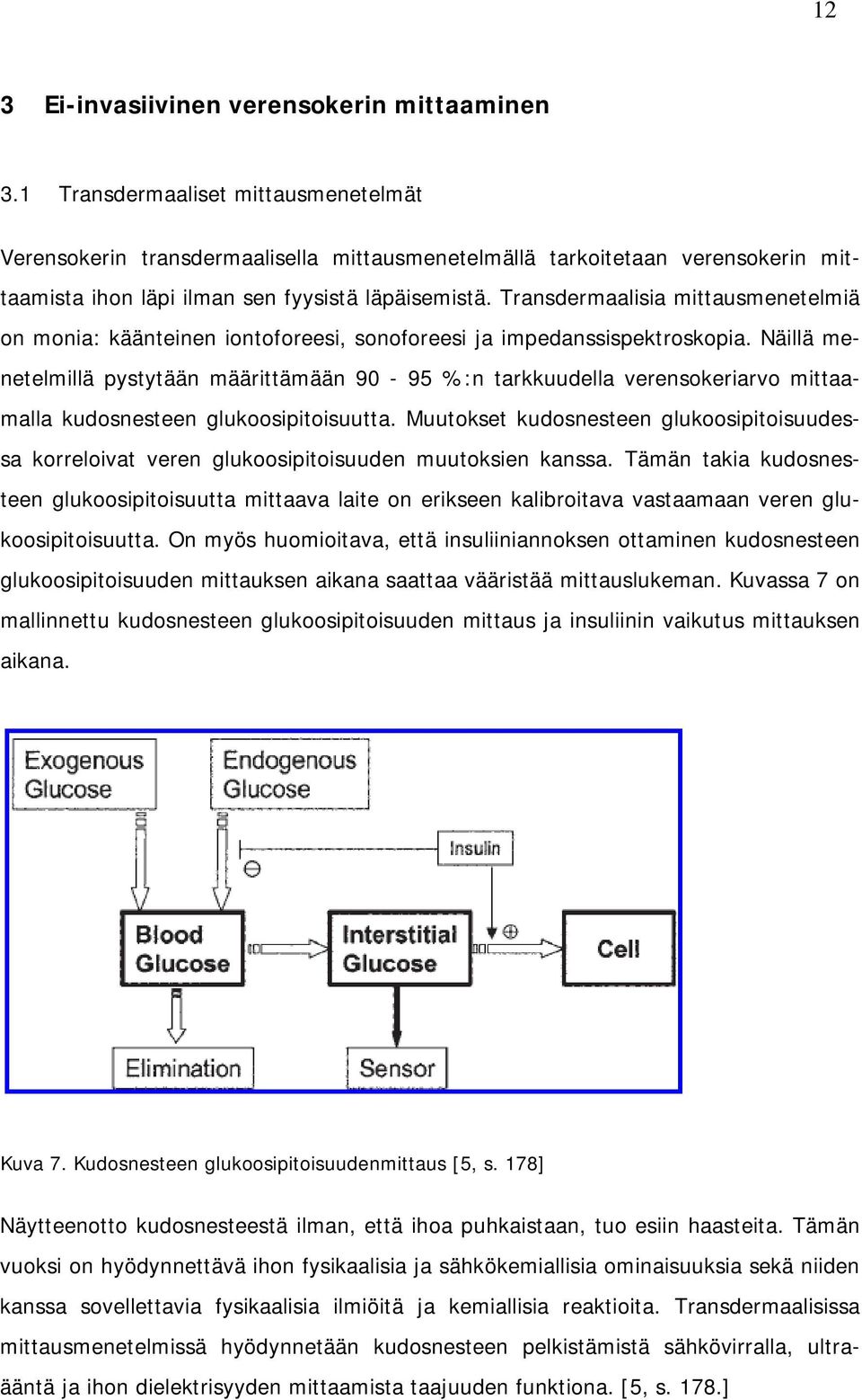 Transdermaalisia mittausmenetelmiä on monia: käänteinen iontoforeesi, sonoforeesi ja impedanssispektroskopia.