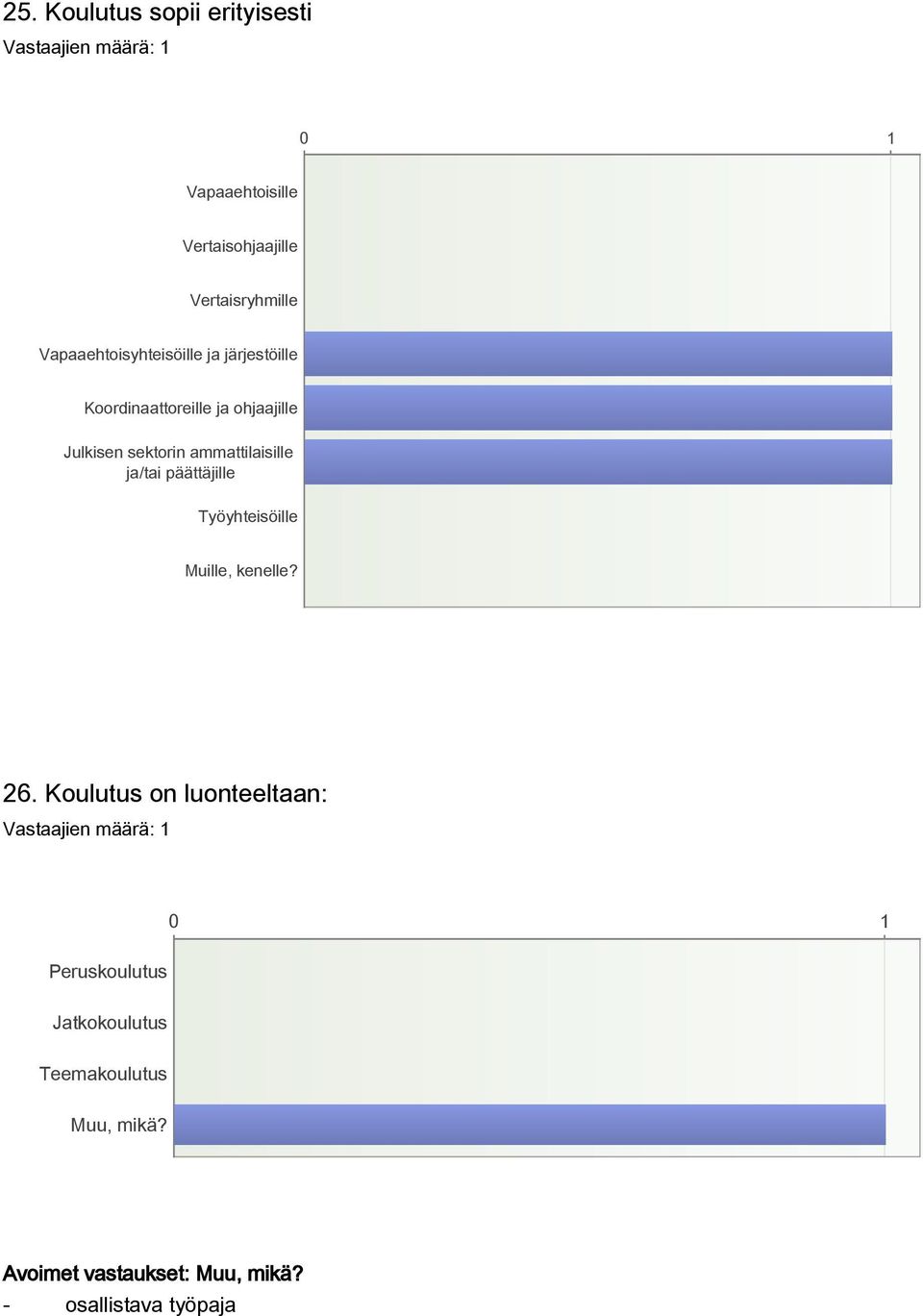 sektorin ammattilaisille ja/tai päättäjille Työyhteisöille Muille, kenelle? 26.