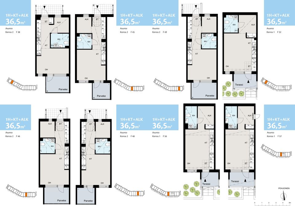 1H++K 36,5 m² s Oy s Tallimäki, Oy Talo Tallimäki, Talo s 56 1H++K 36,5 m² s 57 1H++K 36,5 m² 1H++K