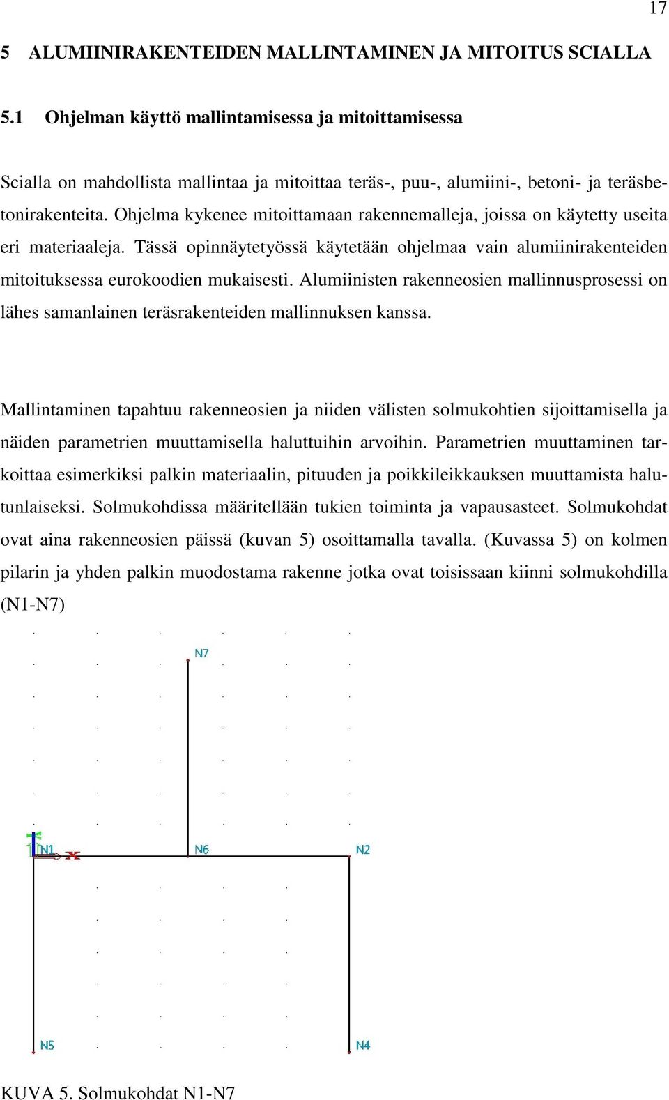 Ohjelma kykenee mitoittamaan rakennemalleja, joissa on käytetty useita eri materiaaleja. Tässä opinnäytetyössä käytetään ohjelmaa vain alumiinirakenteiden mitoituksessa eurokoodien mukaisesti.