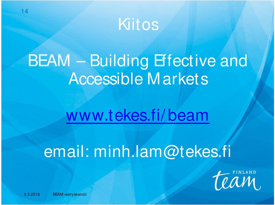 Markets www.tekes.