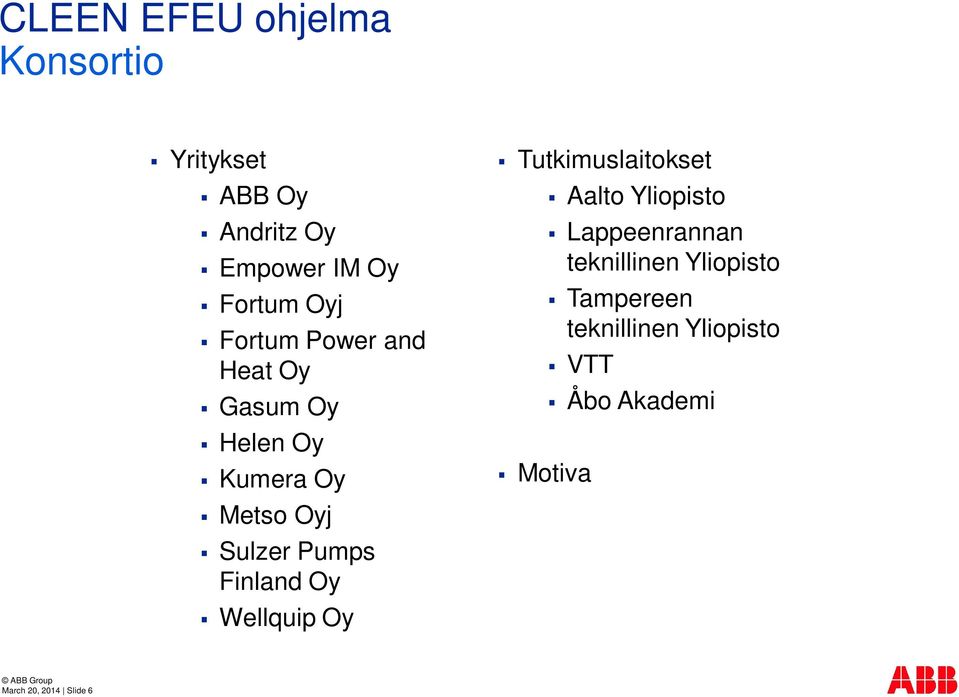 Finland Oy Wellquip Oy Tutkimuslaitokset Aalto Yliopisto Lappeenrannan
