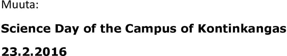 Campus of
