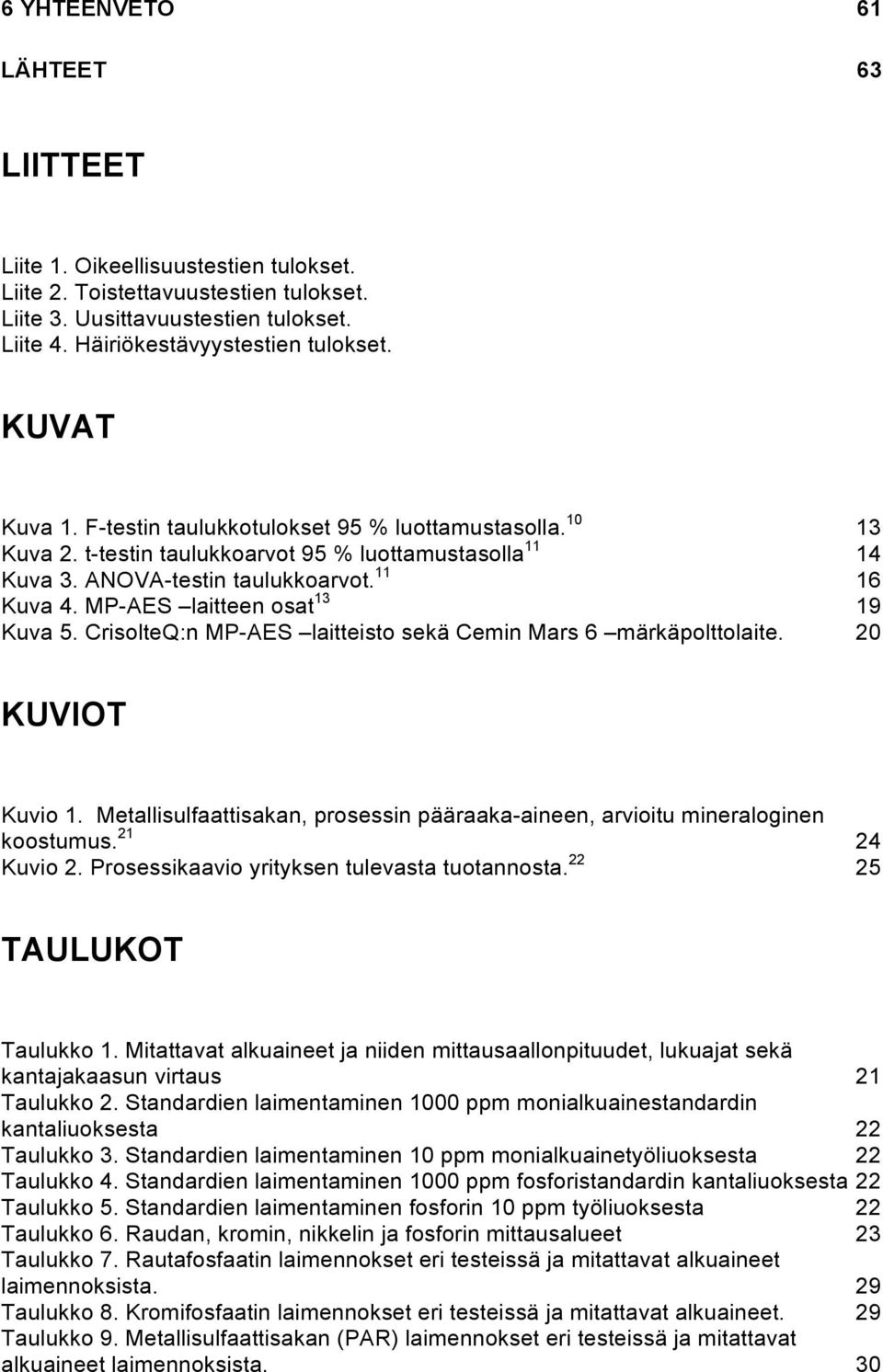 MP-AES laitteen osat 13 19 Kuva 5. CrisolteQ:n MP-AES laitteisto sekä Cemin Mars 6 märkäpolttolaite. 20 KUVIOT Kuvio 1.