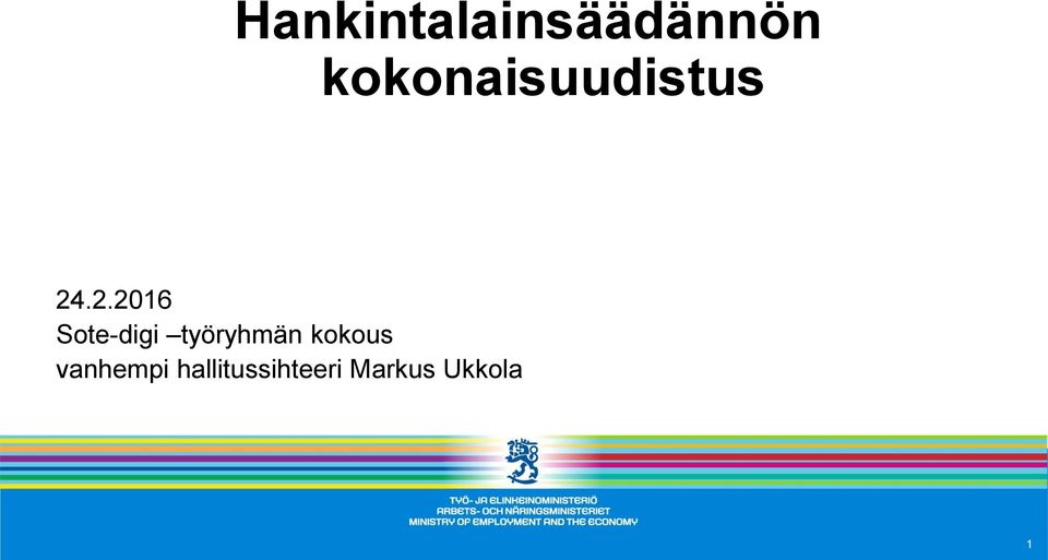 .2.2016 Sote-digi työryhmän