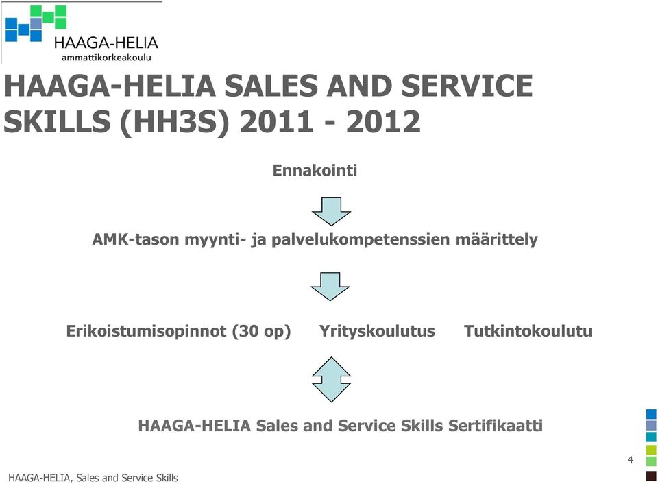 Erikoistumisopinnot (30 op) Yrityskoulutus Tutkintokoulutu