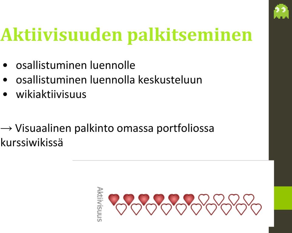 luennolla keskusteluun wikiaktiivisuus