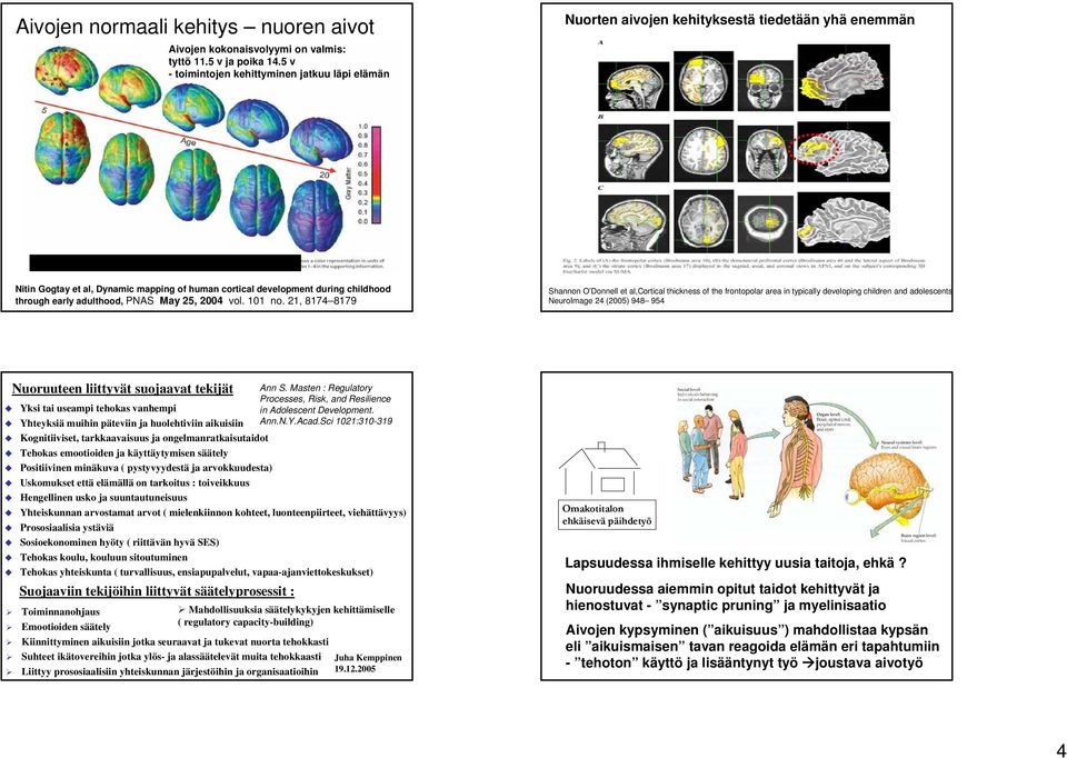 htlm Nitin Gogtay et al, Dynamic mapping of human cortical development during childhood through early adulthood, PNAS May 25, 2004 vol. 101 no.