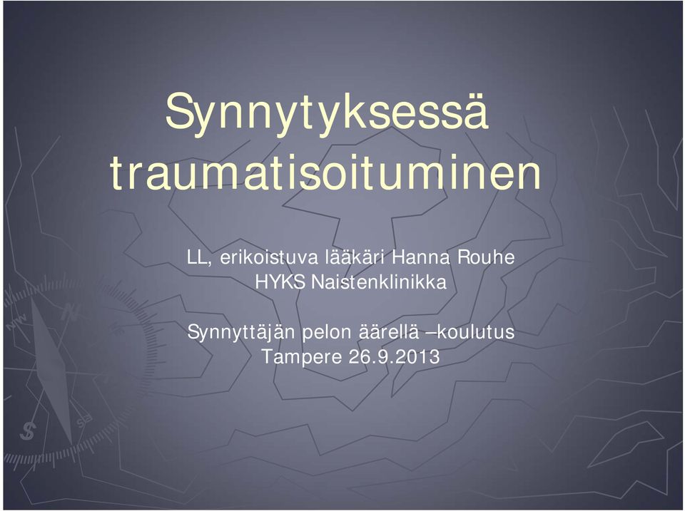 HYKS Naistenklinikka Synnyttäjän