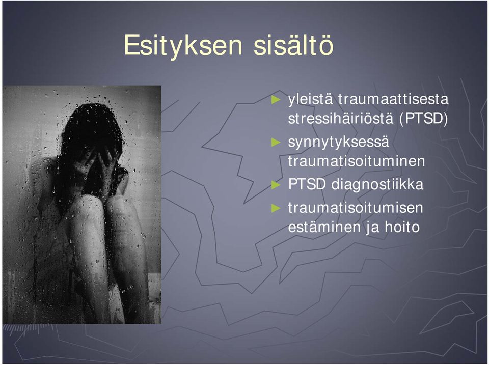 (PTSD) synnytyksessä