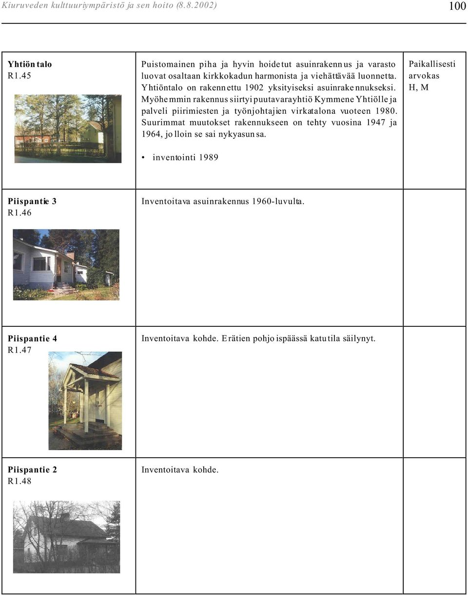 Yhtiöntalo on rakennettu 1902 yksityiseksi asuinrakennukseksi.
