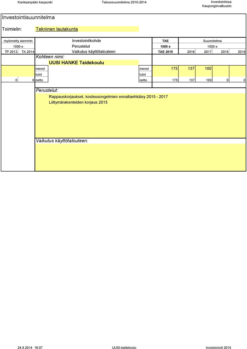 kosteusongelmien ennaltaehkäisy 2015-2017