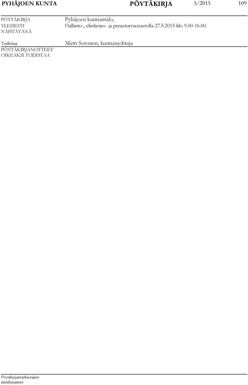 perusturvaosastolla 27.5.2015 klo 9.00-
