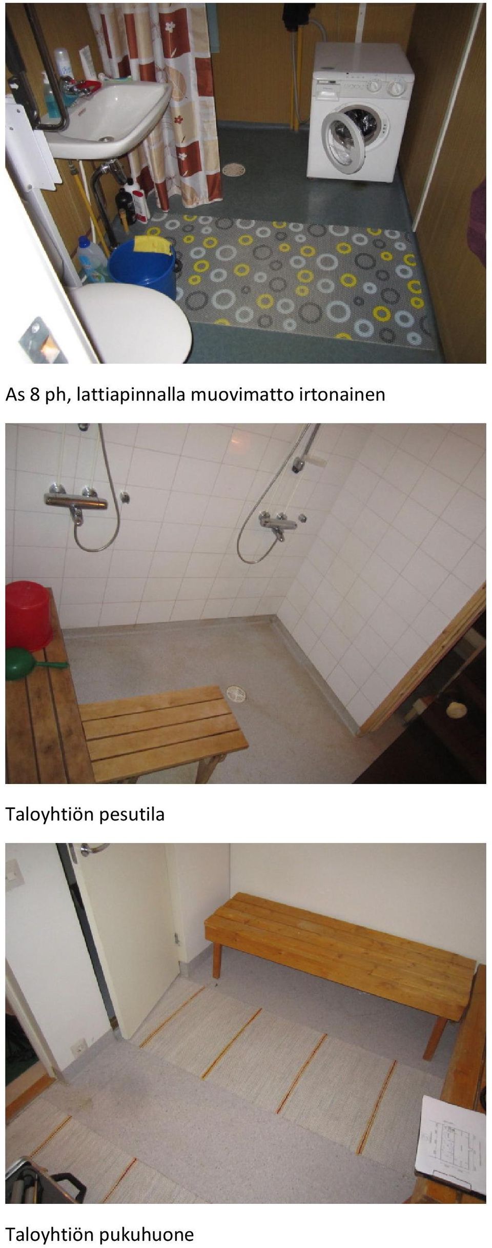 muovimatto irtonainen