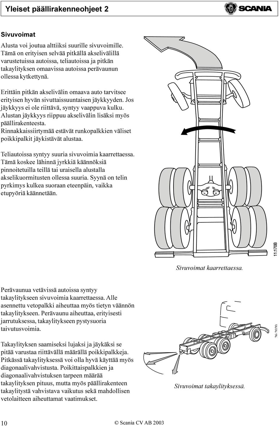 Erittäin pitkän akselivälin omaava auto tarvitsee erityisen hyvän sivuttaissuuntaisen jäykkyyden. Jos jäykkyys ei ole riittävä, syntyy vaappuva kulku.