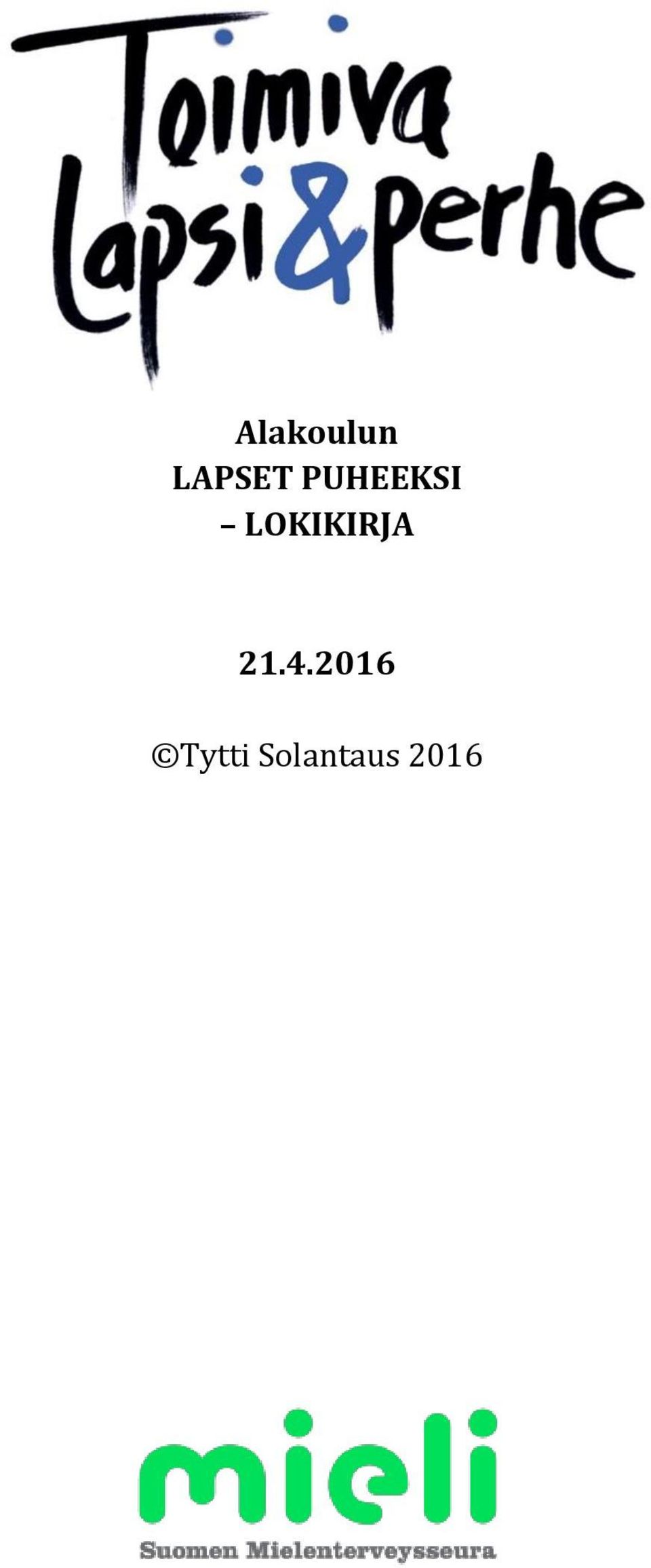 LOKIKIRJA 21.4.