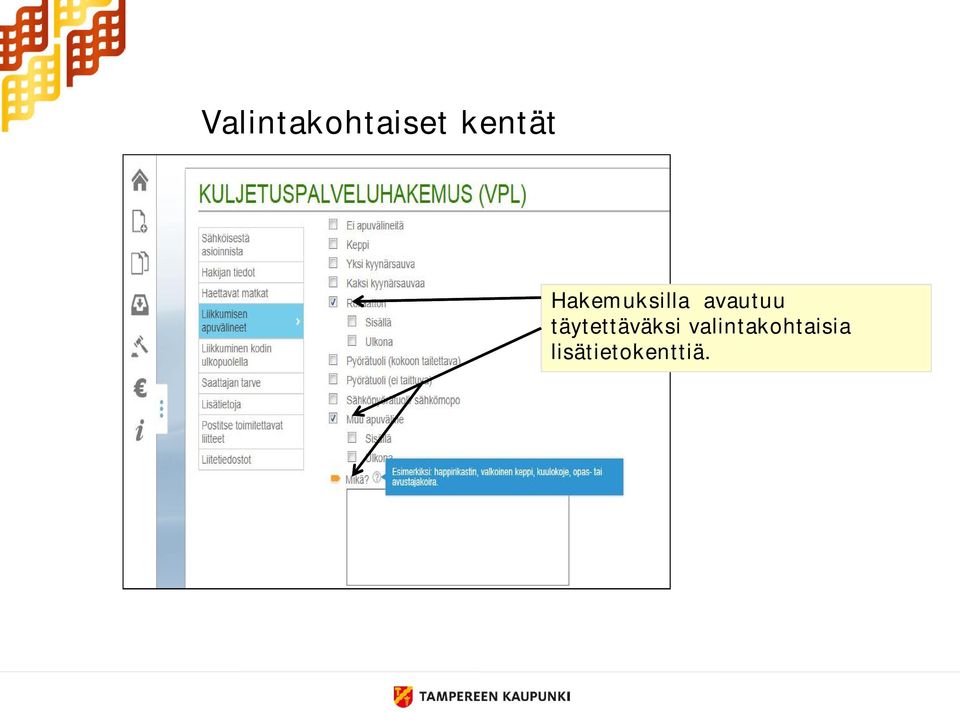 täytettäväksi