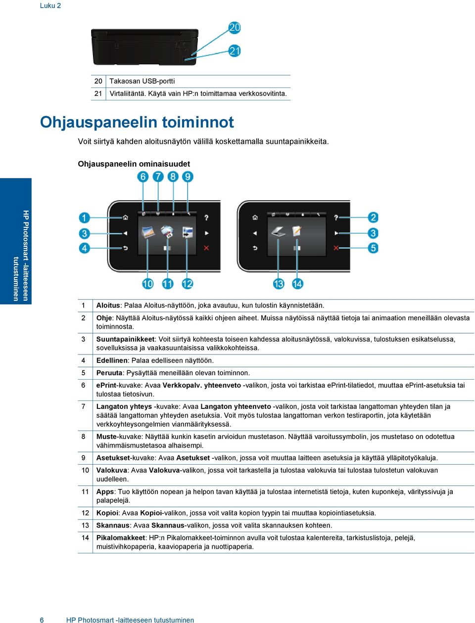 Muissa näytöissä näyttää tietoja tai animaation meneillään olevasta toiminnosta.