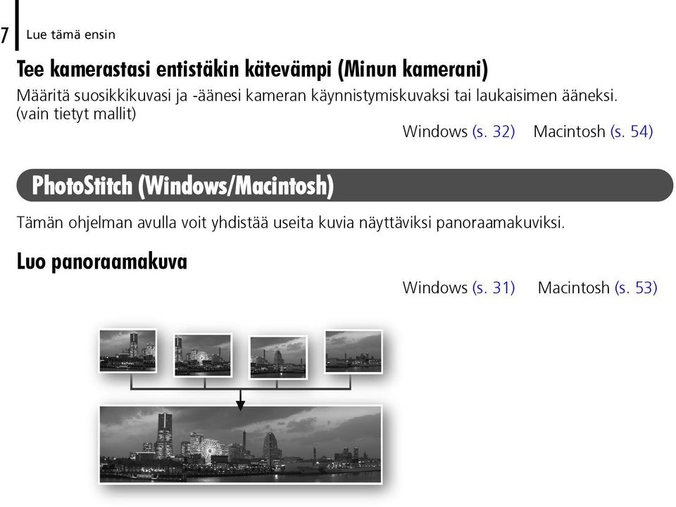 (vain tietyt mallit) Windows (s. 32) Macintosh (s.
