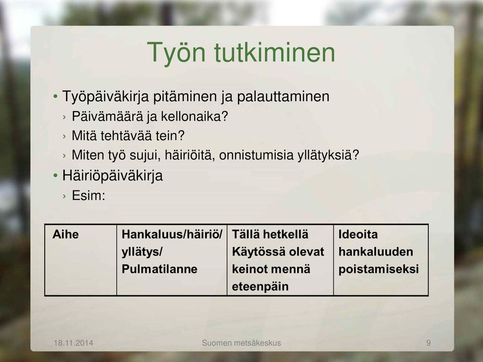 Mitä tehtävää tein?