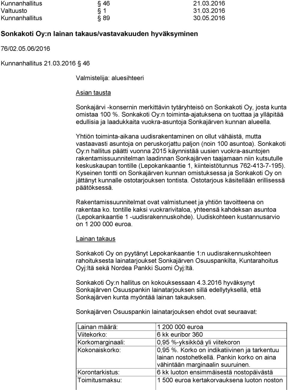 Yhtiön toiminta-aikana uudisrakentaminen on ollut vähäistä, mutta vastaavasti asuntoja on peruskorjattu paljon (noin 100 asuntoa).