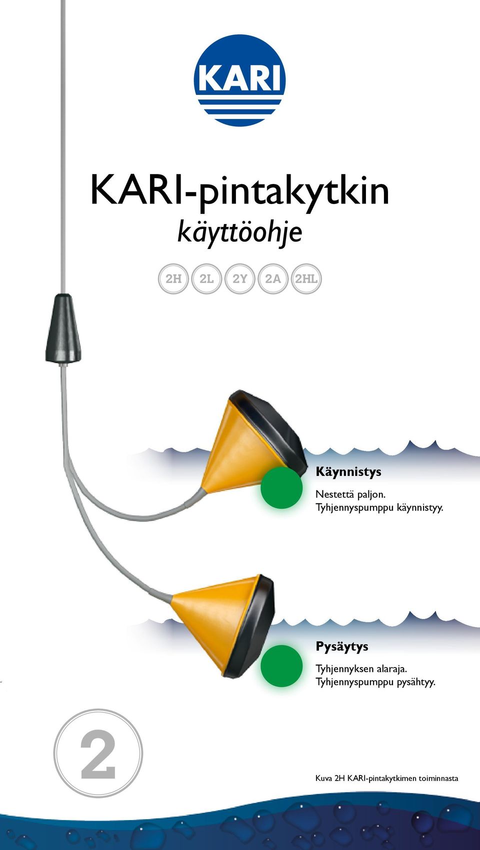 Tyhjennyspumppu käynnistyy.