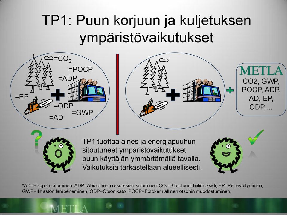 Vaikutuksia tarkastellaan alueellisesti.