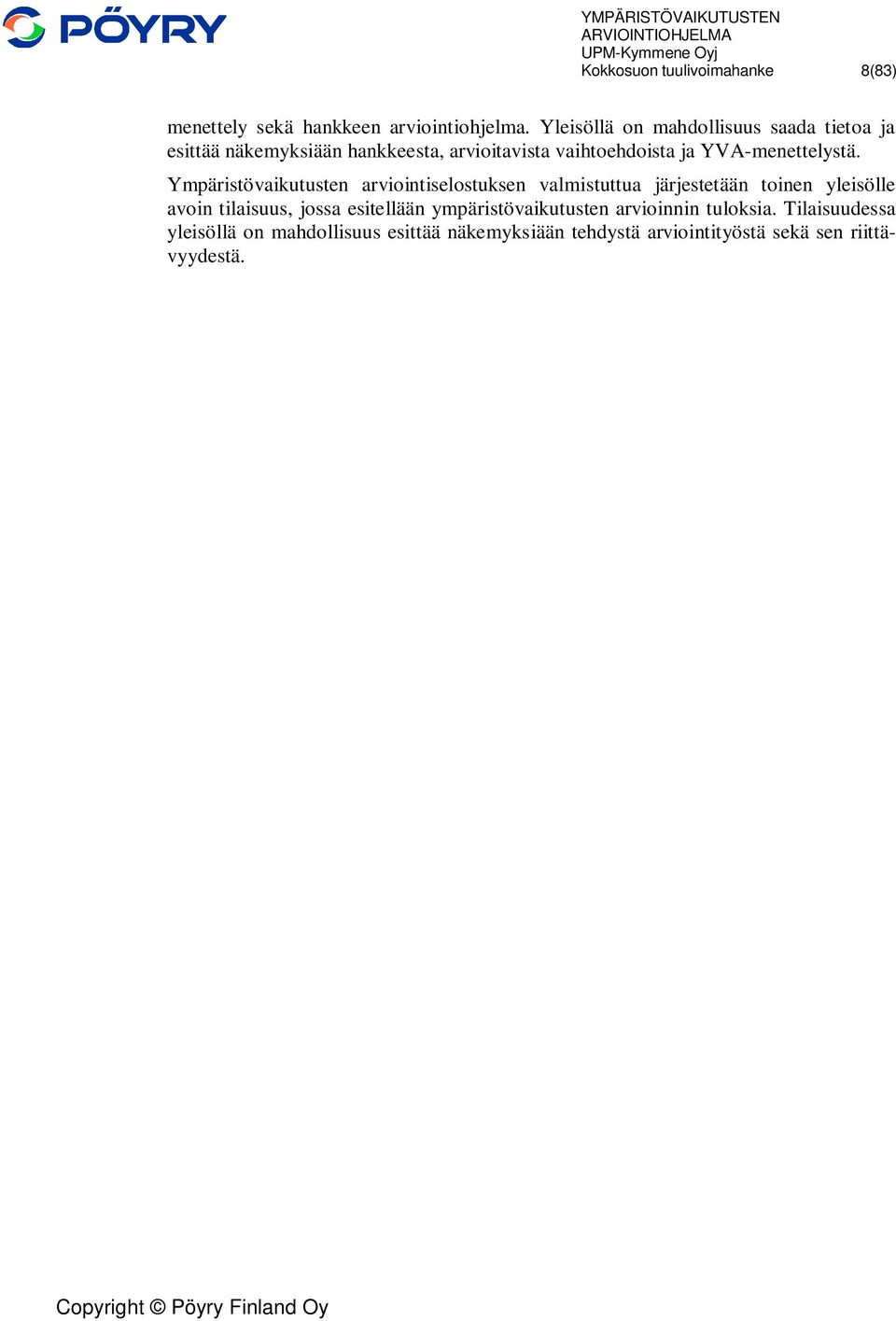 YVA-menettelystä.